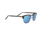 Serengeti Alray Shiny Wood Grain Acetate with Shiny Dark Gunmetal Metal Mineral Polarized 555nm Blue