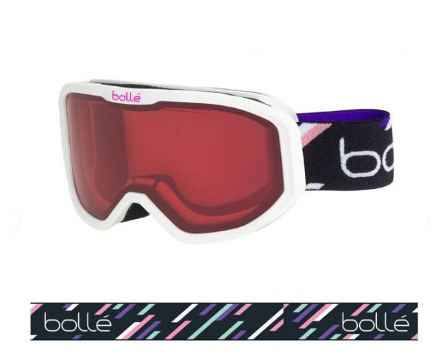 Bollé Inuk White Purple Matte Vermillon 22068 Masques de Ski IceOptic