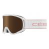 Cébé Masque de Ski HOOPOE - Matt White - Dark Rose Flash Gold Cat.3