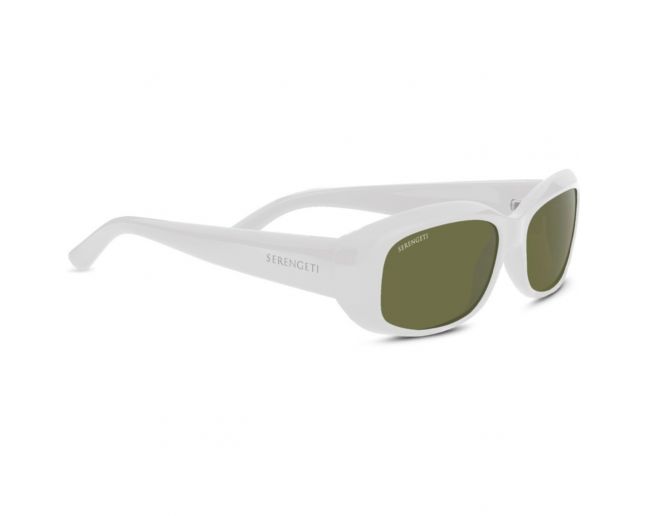 Serengeti Bianca Shiny Black Polarized 555nm