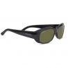 Serengeti Bianca Shiny Black Polarized 555nm