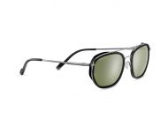 Serengeti Boron Shiny Black Acetate with Shiny Dark Gunmetal Metall Mineral Polarized 555nm