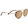 Serengeti Geary Red Streacky Acetate with Bold Gold Mineral Polarized Drivers Gold