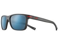 Julbo Lunette de Soleil Wellington Noir Mat Grey Polarized 3 Flash Blue