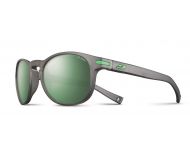 Julbo Lunette de Soleil Valparaiso Noir Translucide Mat Grey Polarized 3 Flash Green