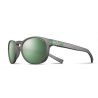 Julbo Lunette de Soleil Valparaiso Noir Translucide Mat Grey Polarized 3 Flash Green