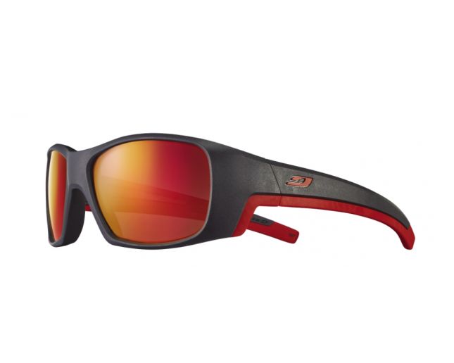 Julbo Lunette de Soleil Enfant Billy Gris Foncé / Rouge - Spectron 3 Flash Rouge