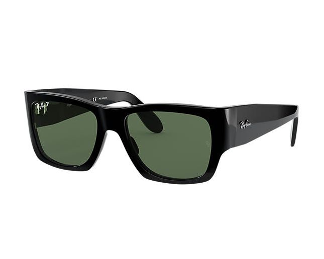 Ray-Ban RB2187 Nomad Legend Gold Shiny Black Green G15