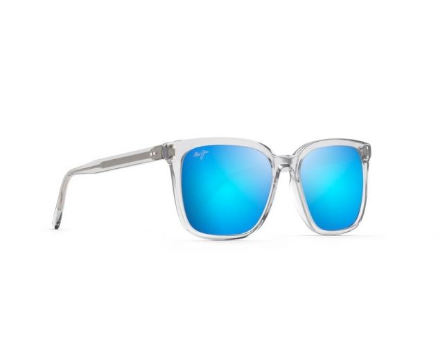 Maui Jim Westside B803-11 54-18 Women's Rectangle Sunglasses - Clear/Blue  for sale online | eBay