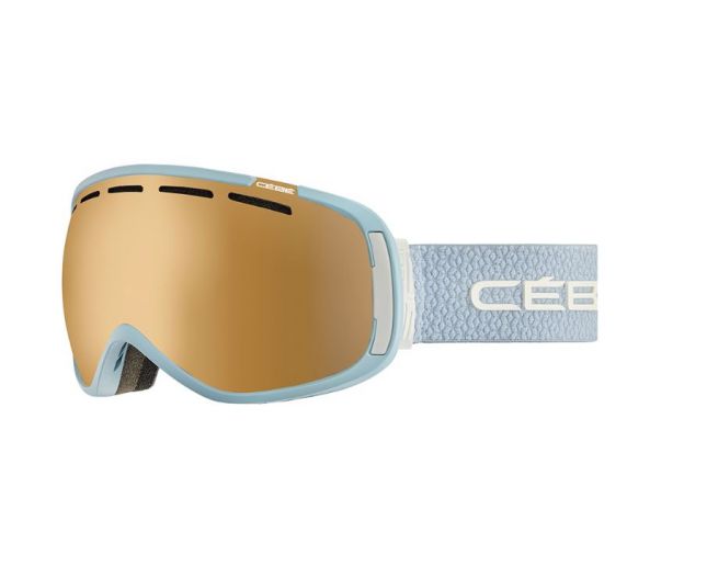 Cébé Masque de Ski Feel'in Matt Blue Powder - NXT Vario Perfo Amber Flash Mirror Cat 1-3