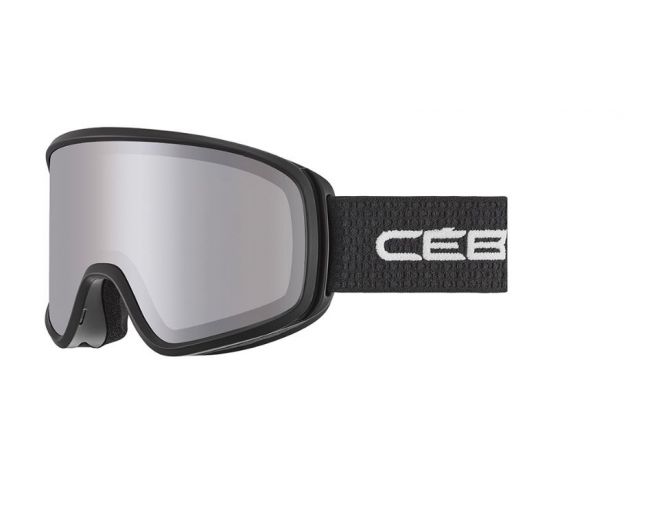 Cébé Masque de Ski STRIKER EVO - Matt Black - Amber Flash Mirror Cat.1