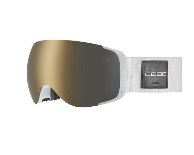 Cébé EXO OTG - Shiny White - Dark Grey Flash Gold Cat.3 / Amber Flash Mirror Cat.1