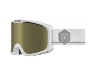 Cébé Masque de Ski FALCON OTG - Matt White Grey - Dark Rose Flash Gold Cat.3