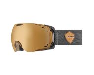 Cébé Masque de Ski Fateful Matt Black Copper NXT Vario Perfo Amber Flash Mirror Cat.1-3