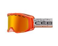 Cébé Masque de Ski Cheeky Over The Glasses Mat Orange Orange Flash Fire cat.2