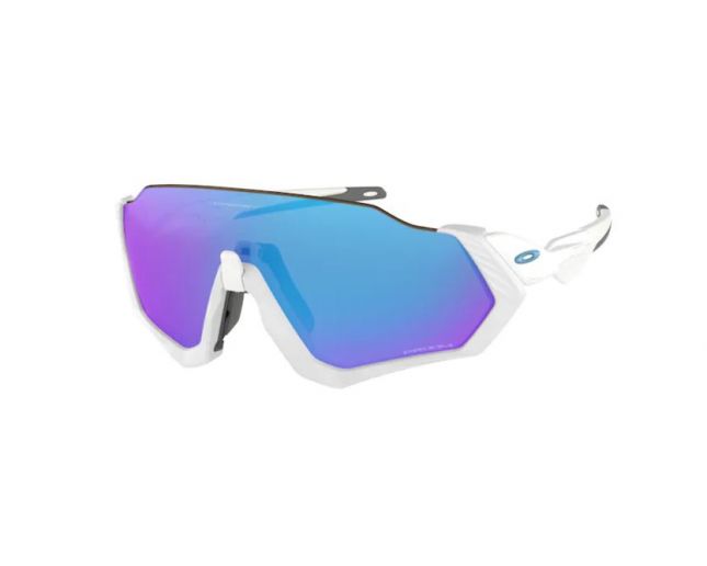 Oakley Flight Jacket Matte White-Prizm Saphire iridium