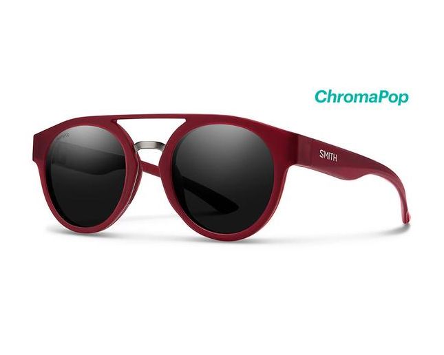 Smith Range - Matte Crystal Deep Maroon - ChromaPop Polarized Black