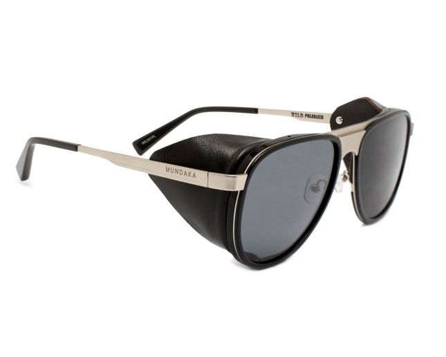 Mundaka WILD - Matte Silver & Black with Black Shells