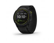 Garmin Enduro Titane avec traitement Carbon Gray DLC et bracelet UltraFit en nylon noir