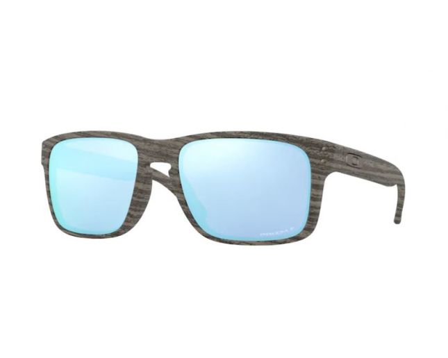 Oakley Holbrook Woodgrain Prizm Deep Water polarise OO9102 J9 Sunglasses IceOptic
