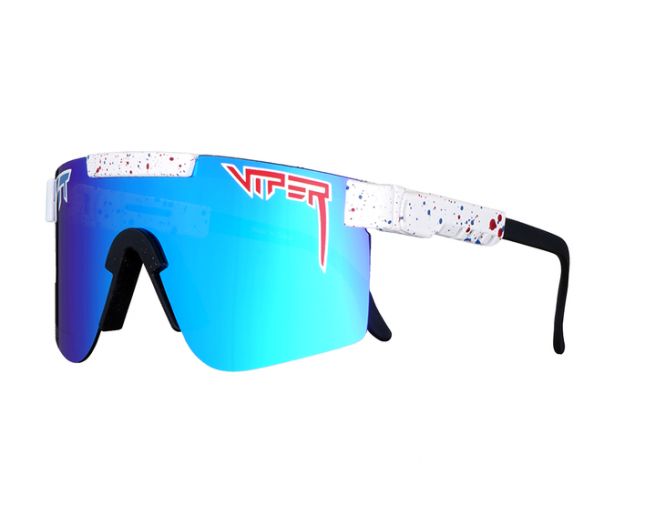 Pit Viper Sport Goggles Absolute Freedom Mens Polarized Outdoor Sunglasses USA Blue 