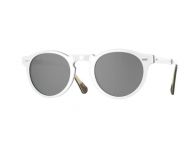 Oliver Peoples Gregory Peck 1962 Folding White Ivory Black Green Grey Silver Mirror