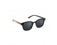 Moken Eyewear Sherwood Black Wood Grey Polarized