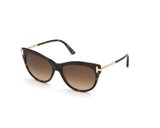 Tom Ford Kira Dark Tortoise Brown Smoke