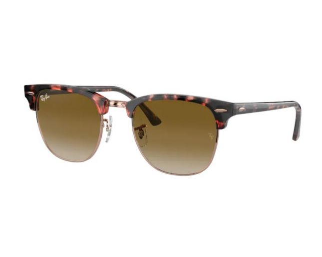 Ray-Ban Clubmaster Pink Havana Clear Gradient Brown