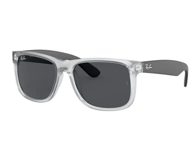 Ray-Ban Justin Rubber Transparent Dark Grey