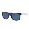 Ray-Ban Justin Rubber Grey/Grey Transparent Grey Silver Mirror Gradient 