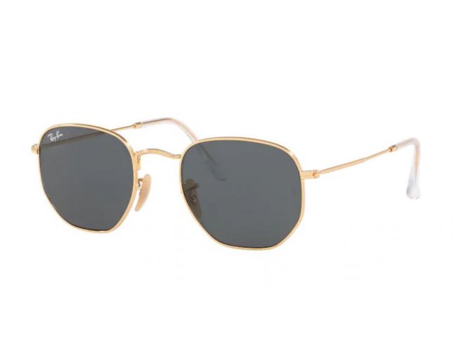 Ray-Ban Hexagonal Gold Arista Blue