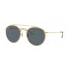 Ray-Ban Round Double Bridge RB3647N Silver Dark Grey