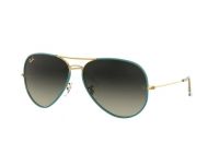 Ray-Ban Aviator Full Color Petroleum Legend Gold Green Vintage 