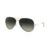 Ray-Ban Aviator Full Color Petroleum Legend Gold Green Vintage 