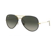 Ray-Ban Aviator Full Color Shiny Gold Grey Gradient 