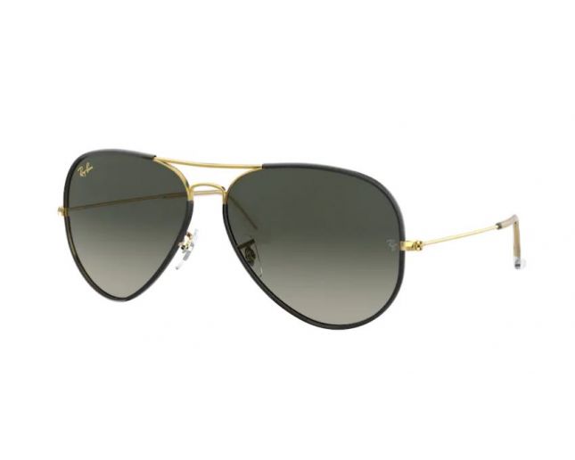 Ray-Ban Aviator Full Color Black On Legend Gold