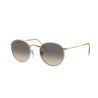 Ray-Ban Round Full Color Light Grey On Legend Gold Clear Gradient Grey