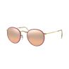 Ray-Ban Round Flat lens Metal Arista Gunmetal Crystal Brown Gradient