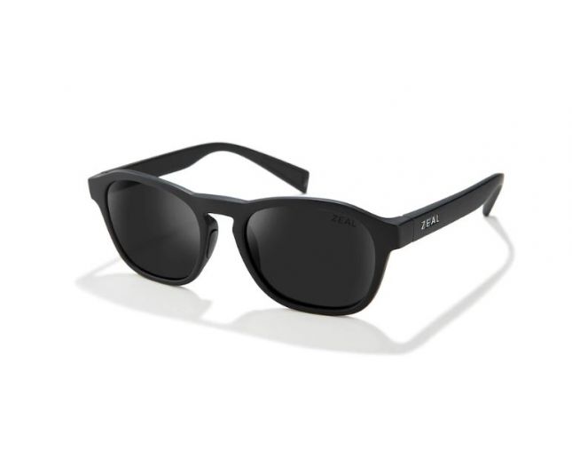 Zael Optic Dawn Plant-BasedMatte Black Dark Grey Polarized