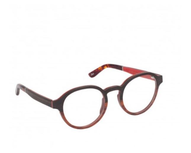 Mou Lunette en Bois Atalaye Chene Zebrano & Erable Rouge - Red Collection