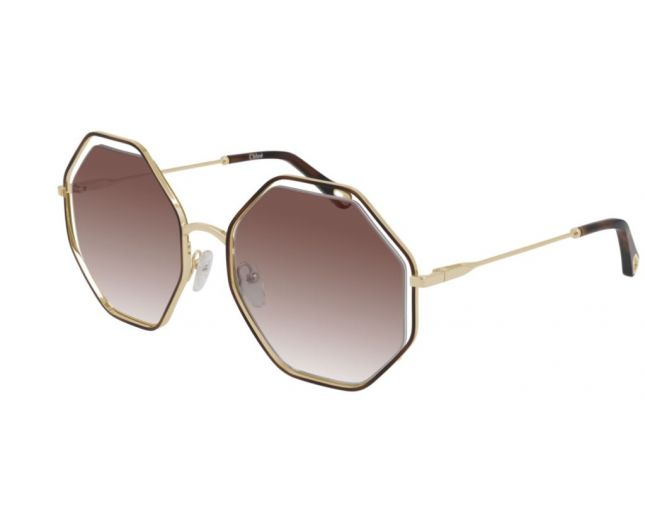 Chloé CH00046S Gold Brown Lenses