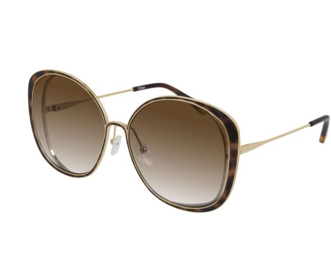 Chloé CH00035SAHavana Gold Brown Lenses