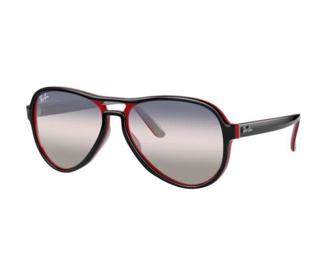 Ray-Ban Vagabond Black Red Light Grey - RB4355 6549GE - Ray-Ban Sunglasses  - IceOptic