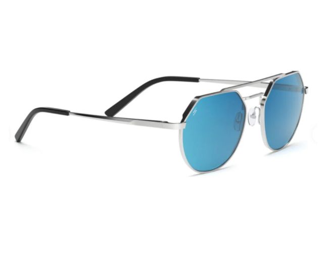 Serengeti ShelbyShiny Silver - Saturn Polarized 555nm Blue