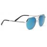 Serengeti ShelbyShiny Silver - Saturn Polarized 555nm Blue