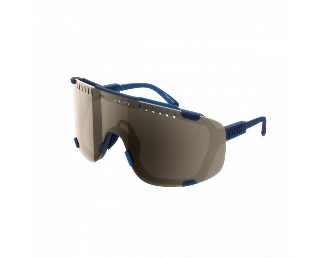 POC Lunette de Soleil DEVOUR Lead Blue Clarity Cat.2 Brown Silver Mirror MA1001 1506 Sunglasses IceOptic