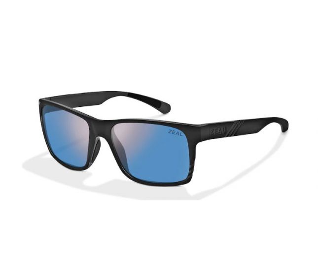 Zeal Optic Brewer Gloss Black Horizon Blue Lenses