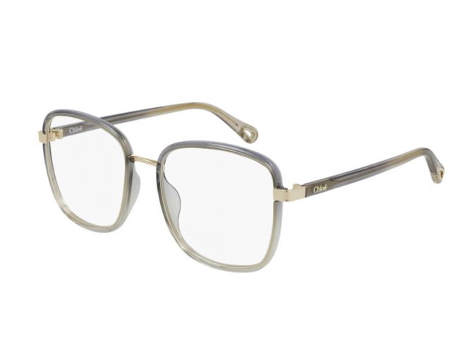 Chloé CH0034O Grey Clear Transparent