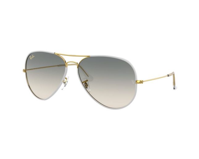 Ray-Ban Aviator Full Color Shiny Gold Grey Gradient 